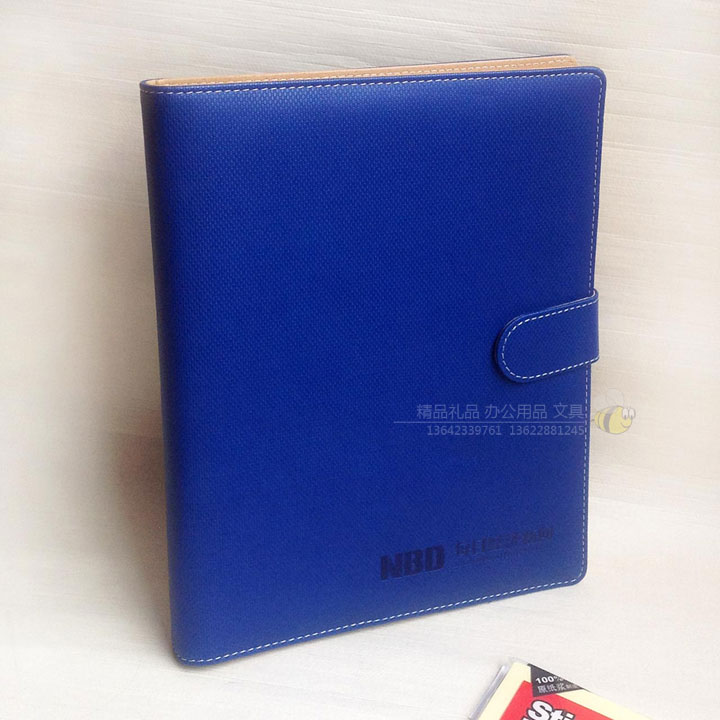 04-bc-dz20140504蓝色封面B5记事本定制印字加logo-(1)