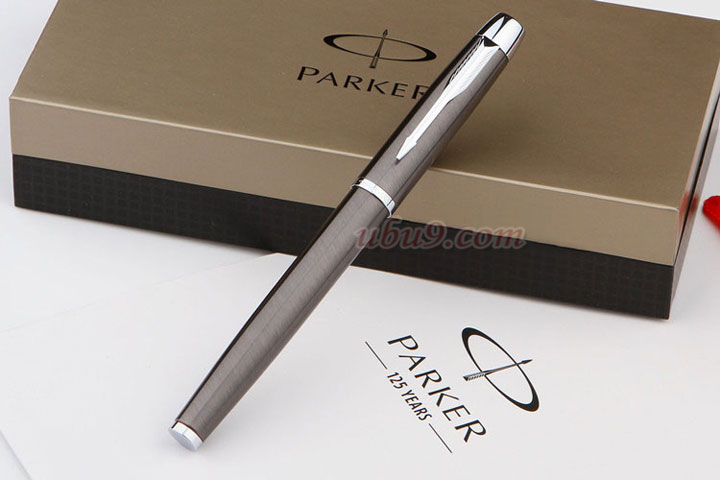 派克parker丽雅金属灰银夹宝珠签字笔1比优文具一站采购