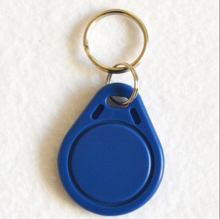 蓝色M1 IC卡ID高低双频复合卡钥匙扣门禁卡 (4)