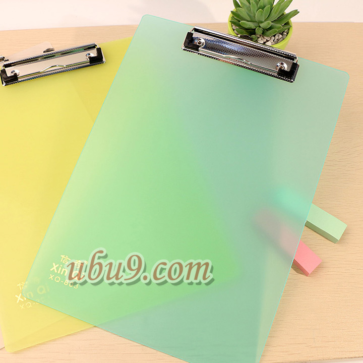 透明软塑料写字板垫板-(20)广州办公用品