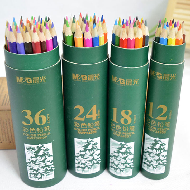 晨光AWP36802彩色铅笔36色筒装-(2) 比优学生文具