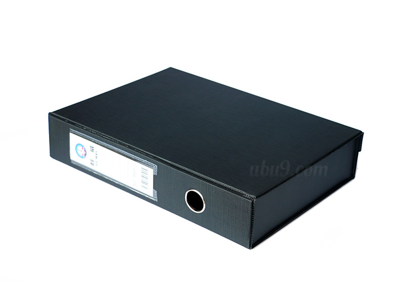 利威A801黑色包胶文件盒-(8)